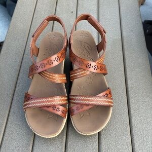 Tan sandals Cali by Skechers